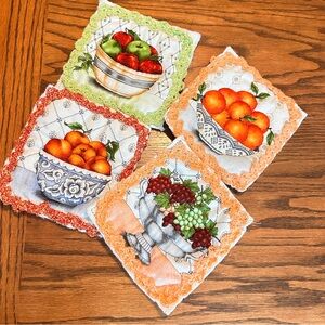 Fruit-Themed handmade potholders
